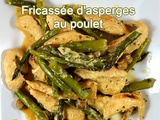 Fricassée d’asperges au poulet