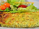 Galette ou scarpaccia de courgettes eu parmesan d’Alain Ducasse