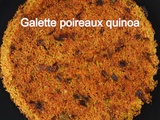 Galette poireaux quinoa