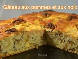 Gâteau aux pommes et aux noix