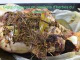 Gigot d’agneau en papillote d’herbes du jardin