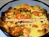 Gratin de crevettes et bulots à la normande