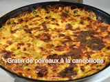 Gratin de poireaux à la cancoillotte