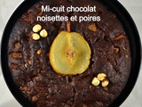 Mi-cuit chocolat, noisettes et poires