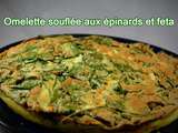 Omelette soufflée aux épinards et feta cuite au four