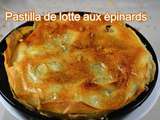 Pastilla de lotte aux épinards