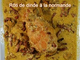 Rôti de dinde à la normande