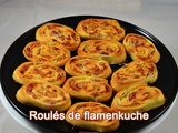 Roulés de flamenkuche pour l’apéro