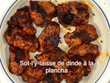 Sot-l’y-laisse de dinde à la plancha