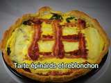 Tarte au épinards et reblochon