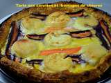 Tarte aux carottes et fromages de chèvres