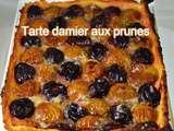 Tarte damier aux prunes