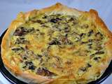 Tarte filo aux oeufs, champignons et thym