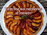 Tarte fine aux nectarines et romarin