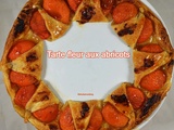 Tarte fleur aux abricots