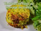 Timbale de fonio au fromage de brebis des Pyrénées