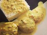 Boulettes de poisson Coco Curry Coriandre