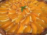 Tarte légère aux pêches (ou abricots)