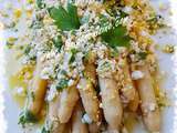 Asperges Blanches & Vinaigrette Mimosa