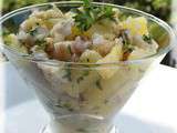 Ceviche de Cabillaud à l’Ananas Victoria