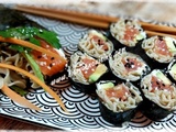 Maki Saumon, Avocat & Pâtes aux Algues