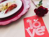 3 menus pour la St-Valentin 2017