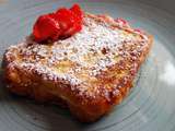 Brioche perdue aux fraises