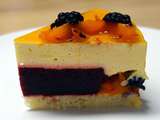 Entremets mûres abricots