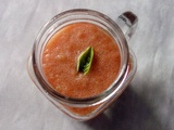 Gaspacho tomates cerises basilic