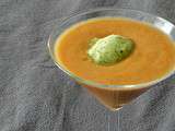 Gaspacho tomates concombre sorbet basilic - Simple & Gourmand