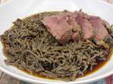 Soba d’été canard épicé