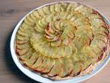 Tarte fine de pommes de terre au thym