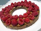 Tarte framboises chocolat