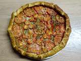 Tarte rustique tomates pesto