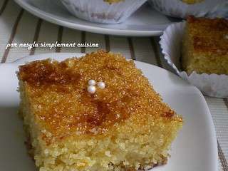 Besboussa *Gâteau à la semoule