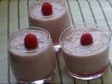 Mousse aux framboises et au chocolat blanc