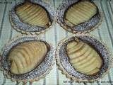 Tartelettes chocolat-poires