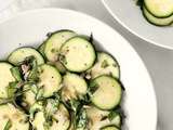 Carpaccio de courgettes