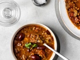 Soupe de lentilles aux tomates et olives