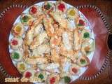 Delices aux amandes et fruits confits