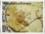 Ravioles aux Scampis, sauce curry et safran