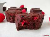 Coeurs fondants chocolat et framboises