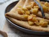 Crêpes aux pommes caramélisées