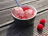 Glace lchf aux framboises