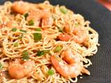 Nouilles sautées aux crevettes