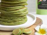 Pancakes au thé matcha