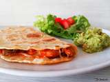 Quesadillas au poulet et poivrons