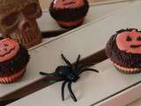 Cupcake d’Halloween choco-vanille (gluten free)