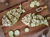 De jolies tartes courgettes-fêta pour Pâques