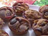 Muffins aux prunes rouges